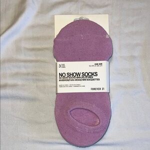 Forever 21 Lavender No Show Socks